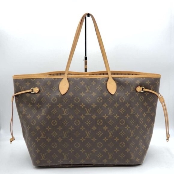 100% Authentic Louis Vuitton Neverfull GM Brown Monogram Canvas Shoulder Bag - Picture 1 of 15
